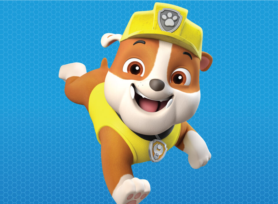 Paw Patrol Characters - Biography Rubble - Desktop image